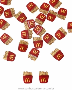 APLIQUES DE RESINA BATATINHA MCDONALD'S 2CM (2 UNIDADES)