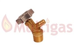 GRIFO PURGA TERMOTANQUE RHEEM. BRONCE PERILLA ALUMINIO COMERCIAL