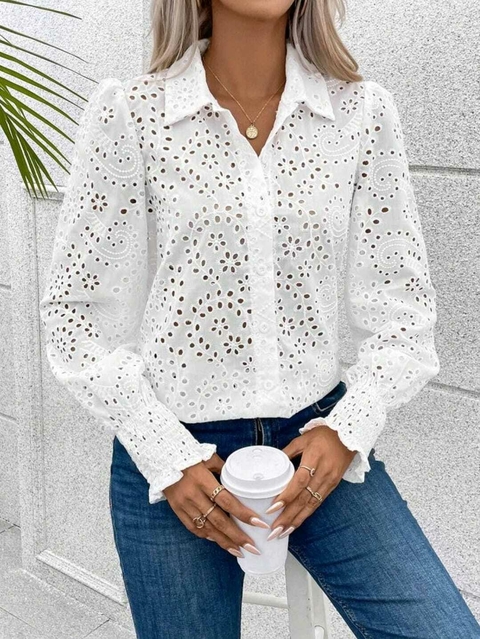 Camisa Broderie