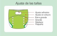 Imagen de Pack x 3 Pañales Ecológicos Estampados con 3 Absorbentes Intercambiables + 3 refuerzos / unitalla de 0 a 30 meses