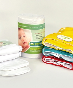 Pack x 3 Pañales Ecológicos con Absorbentes Intercambiables Unitono x 3 Unidades / unitalla de 0 a 30 meses - (copia)