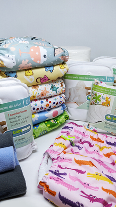 Paquete Mediano Para Niña Pañales Ecológicos Estampados Con Absorbente Cambiable - buy online