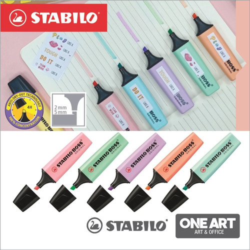 Set Stabilo Resaltador Pastel Collection x12
