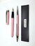 Boligrafo + Pluma Inoxcrom Acero Rosa + Grabado Incluido - ONE ART :: ART & OFFICE