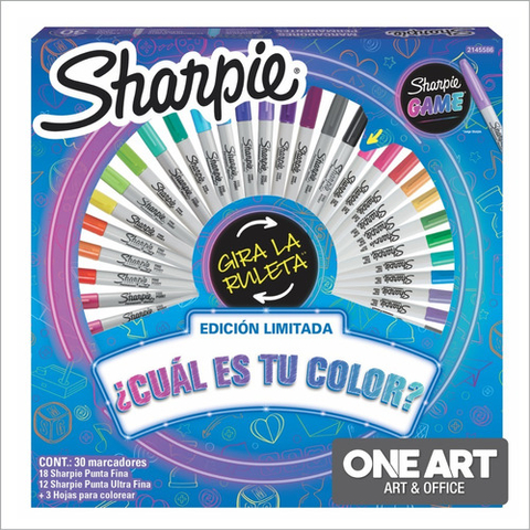 Marcadores Sharpie Ruleta X 30 Colores Nueva