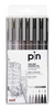 Marcador Uni Pin Tinta Pigmentada Fine Line Set X 6 0.1-0.5