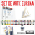 Combo Artistico Eureka X24 + Atril + Bastidores + Pinceles - comprar online