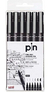Marcador Uni Pin Tinta Pigmentada Fine Line Set X 6 0.03-0.8