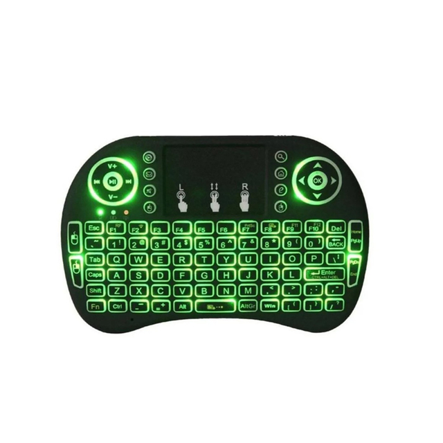 Mini teclado inalámbrico retroiluminado