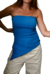 Imagem do Blusa Sem Alças Assimétrica Azul