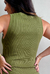Vestido Canelado Ananda Verde - comprar online