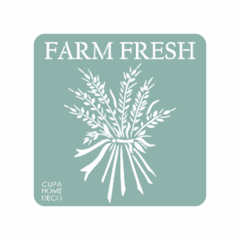 Stencil Farm Fresh Trigo Art. C4503 - 20cm x 20cm
