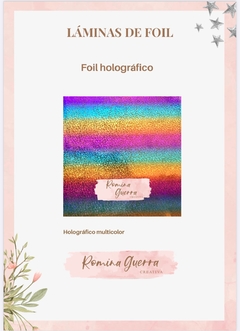 Laminas foil metalizadas Romina Guerra - comprar online