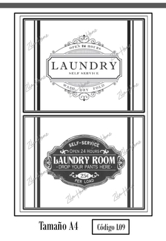 Lamina autoadhesiva L09 Linea Laundry