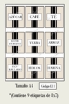 Lamina autoadhesiva E11 Linea Etiquetas