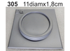 Molde de plastico termoformado “modelo base circular” cod 305