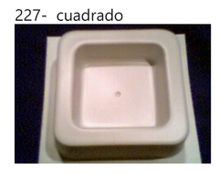 Molde de plastico termoformado “modelo cuenco cuadrado” 227