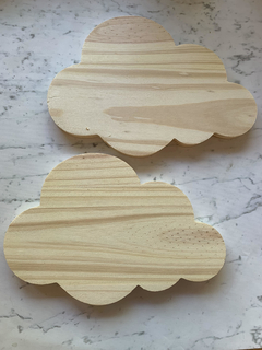 Figura de madera forma NUBE