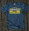 REMERA -CHEVROLET TRUCK SERVICE AZUL-