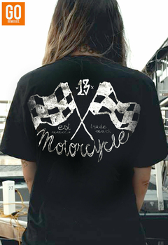 REMERA -MOTORCYCLE, FLAG-