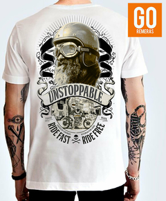 REMERA -UNSTOPPABLE BIKER-