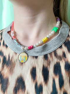 Collar multicolor emoji CRY BABY