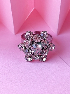 Anillo plateado de strass JUDY en internet