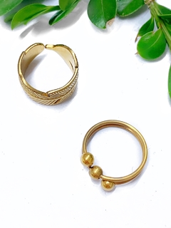 Set de anillos dorados MARIE - comprar online