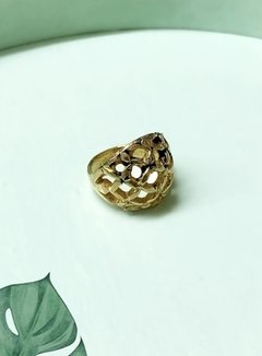 Anillo dorado ROMEE - comprar online