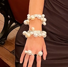 Pulsera elastizada de perlas BERNICE - comprar online
