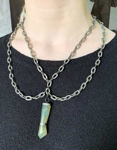 Collar piedra jade KASSIA - comprar online