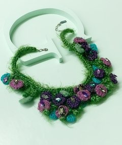 Collar tejido de flores BOTANIK - comprar online