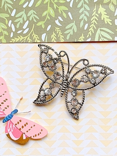 Prendedor mariposa de strass DAPHNE - comprar online