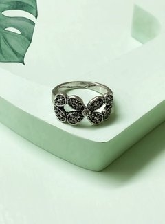 Anillo flores de strass GALENA