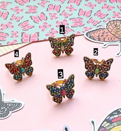 Anillo mariposa de colores pasteles BUTTERFLY - comprar online