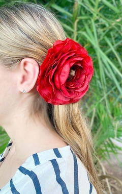 Hebilla flor colorada RED ROSE - comprar online