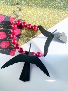 Collar de perlas y pajaros BIRDS - comprar online