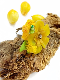 Anillo flor amarilla FLORIDA en internet