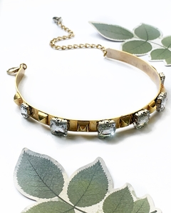 Choker metal dorado y piedras RITA