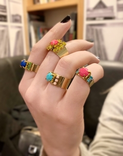 Set de anillos multicolores SUSAN - tienda online