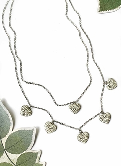 Collar corazones de strass HEARTS