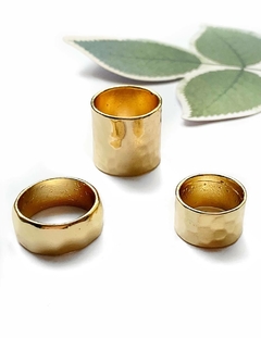 Set de anillos dorados CARTAGENA - comprar online