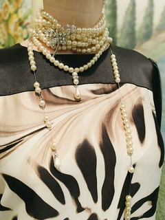 Collar multi vueltas de perlas JULIET - Gabriella Capucci