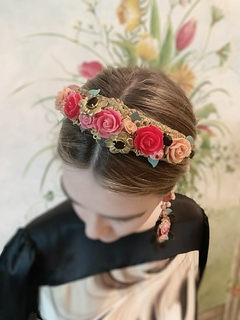 Vincha de flores barroca ANNIE - tienda online