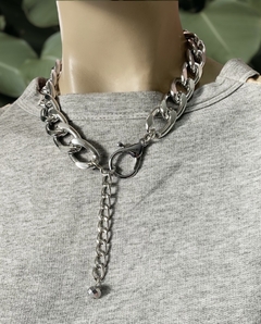 Collar cadena plateada CLAIRE - Gabriella Capucci