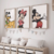Set de 3 cuadros con ilustraciones de los personajes de Disney Mickey, Minnie y Pluto, para decorar un cuarto infantil o un cuarto de juegos para niños y niñas y bebés.