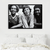 Foto de bob marley y mick jagger juntos sonriendo en blanco y negro