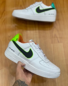 Tênis Masculino Air Force One Branco Verde - comprar online