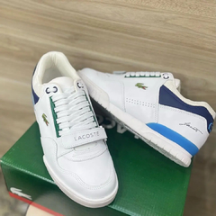 Tênis Lacoste T Clip Velcro Branco Azul BB - Pisants Store