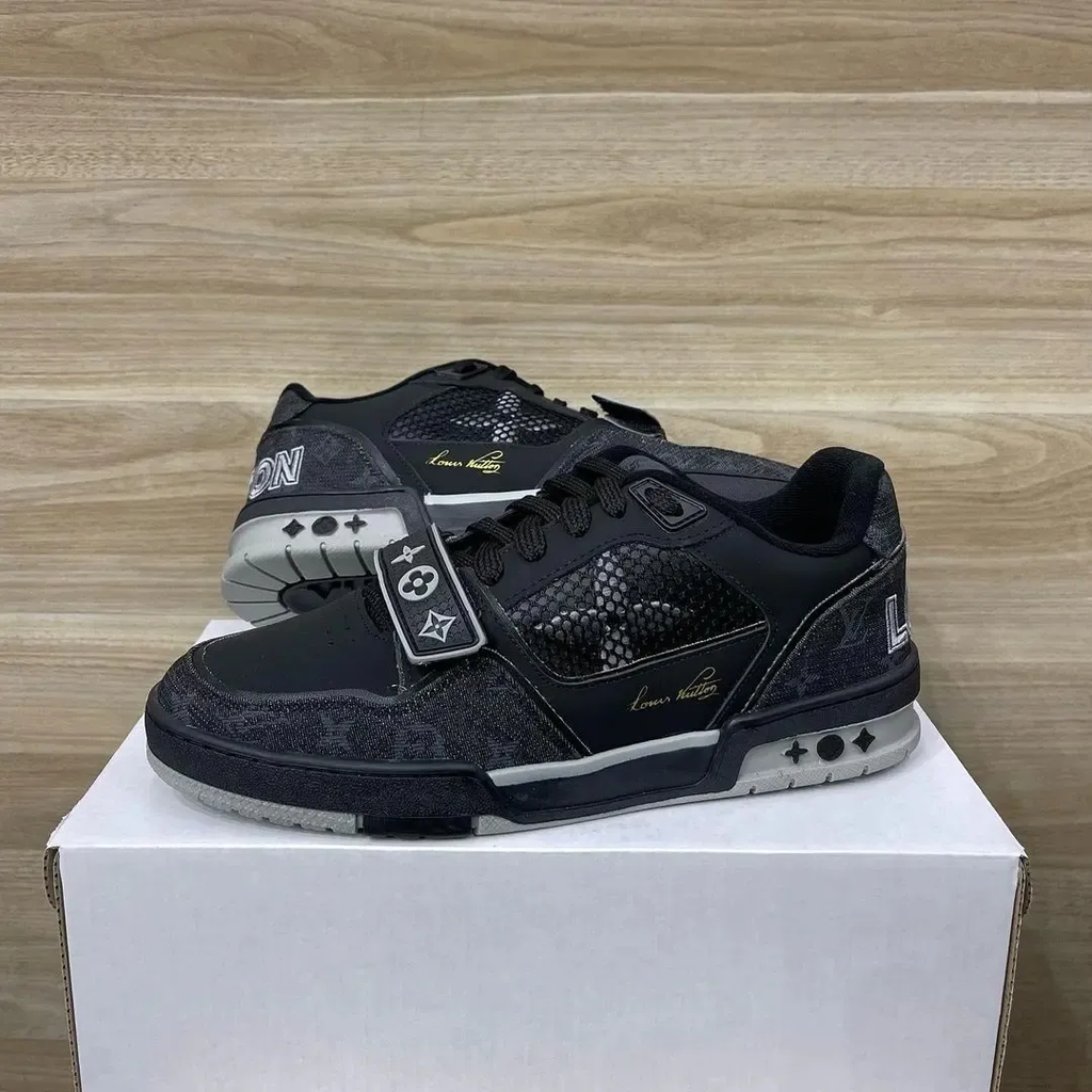 Tênis Masculino LV Trainer Preto - Pisants Store